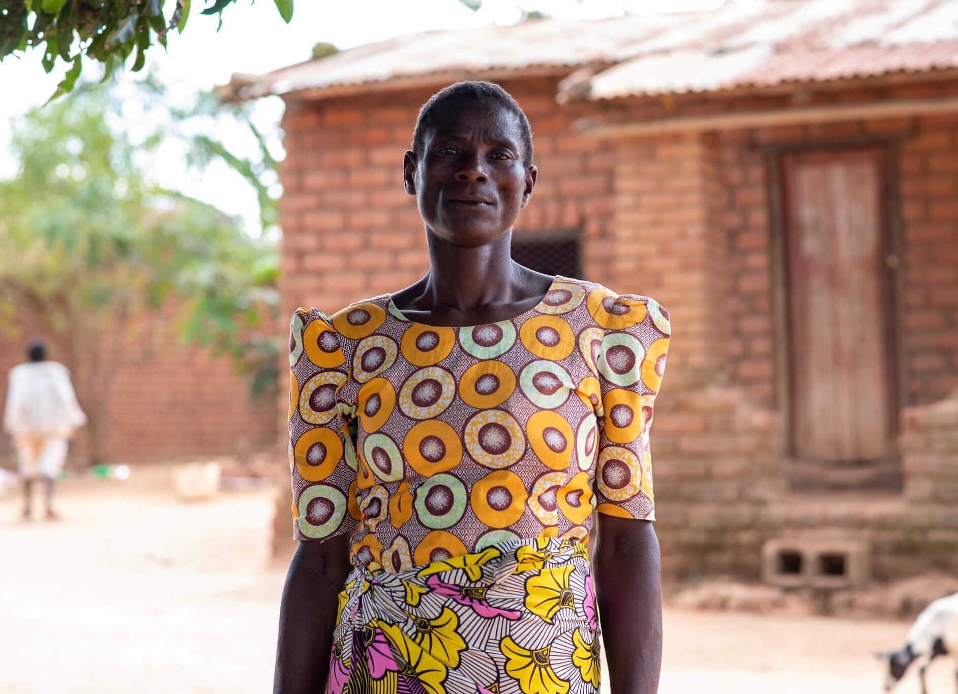 Portrait of Christina Daelo. By participating in the Ulalo programme, she has been able to save money through the Maso Patsogolo VSLA. Mchiramwera, Thyolo District, Malawi. Image: ETP/Homeline Media