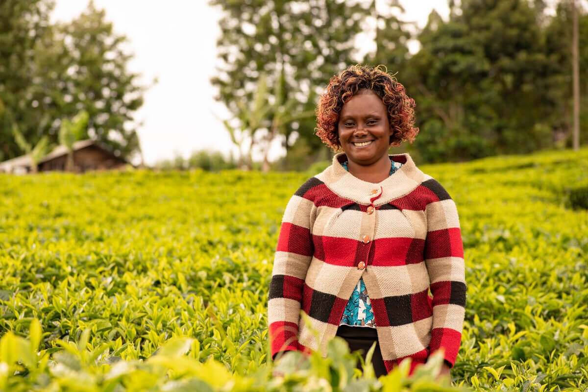 Durah [name changed to protect her identity], 39, works as a supervisor on several tea estates in Kenya and is a smallholder farmer herself. Image: Rehema Baya / ActionAid