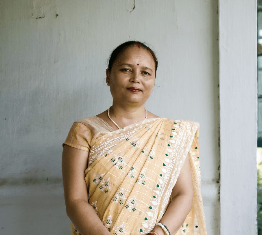 Jinita Das Digal, President of Pengera Village
Pachayat and member of the Community Development Forum of Borbam Tea Estate, Assam, India. Image: Copac Media/ETP